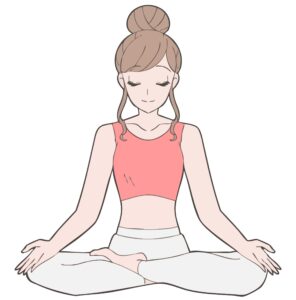 半跏趺坐（はんかふざ）